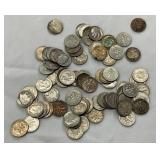 (76) 90% SILVER ROOSEVELT DIMES