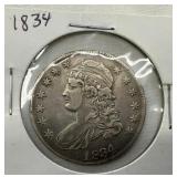 1834 CAPPED BUST HALF DOLLAR