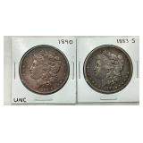 1890 UNC MORGAN, 1883 S MORGAN