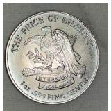 1 OZ .999% SILVER "DONT TREAD ON ME"