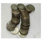 (50) KENNEDY HALVES 40% SILVER