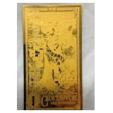 (5) NEW HAMPSHIRE $1 GOLD BACKS