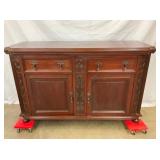 MAH. DOUBLE DOOR SIDEBOARD 