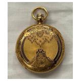 LADY ELGIN 18KT GOLD POCKET WATCH