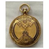 VIEW 12 LADY ELGIN 18KT POCKE WATCH