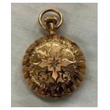 ORNATE ELGIN 14KT GOLD POCKET WATCH