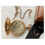 VIEW 10 DUHME CO.VIEW 11 SIZE 18 14KT GOLD POCKET WATCHINSIDE WORKS VIEW