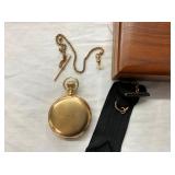 VIEW 12 14KT SOLID GOLD POCKET WATCH