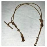 14KT GOLD CHAIN WATCH FOB