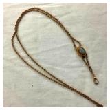 14KT GOLD CHAIN WATCH FOB