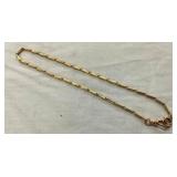 14 KT GOLD CHAIN WATCH FOB