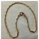 10KT. GOLD CHAIN WATCH FOB