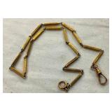 VIEW 5 10KT GOLD CHAIN WATCH FOB