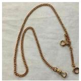 14KT GOLD CHAIN WATCH FOB