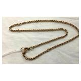 14KT GOLD CHAIN WATCH FOB