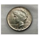 RARE DATE 1921 PEACE SILVER DOLLAR 
