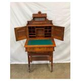 INSIDE VIEW WALNUT DESK