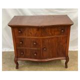 OAK SERPENTINE FRONT WASHSTAND