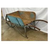 NICE WOODEN WHEEL BARROW