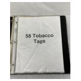 COLLECTION 58 EARLY TOBACCO TAGS