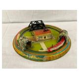 TIN LITHO HONEY MOON EXPRESS MARX TOY