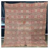 EARLY HANDMADE COVERLET
