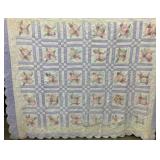 VIEW 2 CLOSEUP HANDMADE QUILT