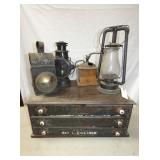 SPOOL CABINET, EARLY LANTERNS