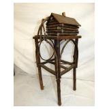 VIEW 3 FOLK ART CABIN STAND