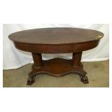 OVAL TIGER OAK TABLE