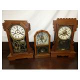 VARIOUS MANTEL CLOCKS