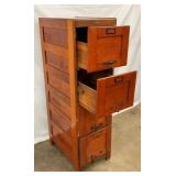 VIEW 3 OAK FILE CABINET 16X55