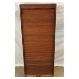 OAK TAMBER ROLL HARDWARE CABINET