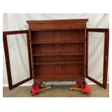 VIEW 4 INSIDE VIEW DOUBLE DOOR BOOKCASE
