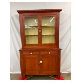 EARLY DOVETAILED STEPBACK CUPBOARD