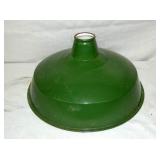GREEN ENAMEL STATION LIGHT
