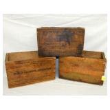 WOODEN AMMO BOXES