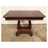MAH. HARP PINE TABLE