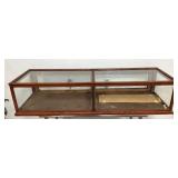 VIEW 3 OAK DISPLAY CASE