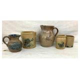 COLLECTION SALT GLAZE CROCKS/JUGS