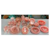 PINK DEPRESSION GLASSWARE