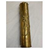 14IN WWI TRENCH SHELL ART