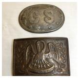 PAIR REPLICA BELT BUCKELS