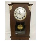 EARLY OAK CASE MANTEL CLOCK