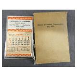1937 CALENDAR W/ ORIG. BOX