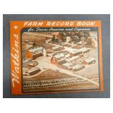 1944 FARM RECORD BOOK WATKINS