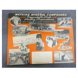 1944 FARM RECORD BOOK WATKINS