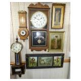 WALL CLOCKS, VINTAGE PICTURES