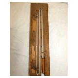 UNUSUAL WOODEN THERMOMETER