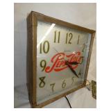 CLOSEUP PEPSI CLOCK